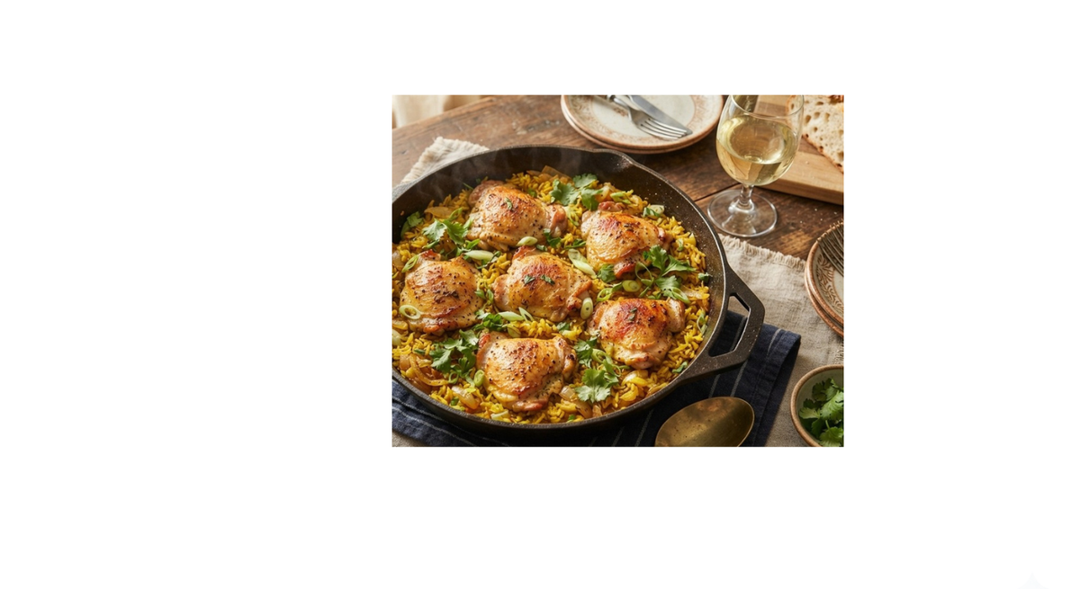 Easy Golden One-Pan Chicken and Rice